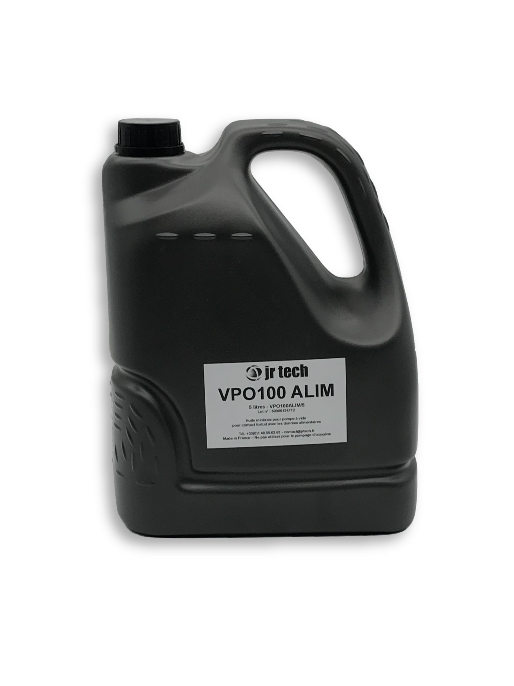 Bidon de 5 litres d'huile minérale qualité alimentaire VPO100ALIM